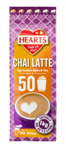 HEARTS Chai Latte 1k g Beutel, 50 Tassen