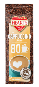 HEARTS Cappuccino White 1k g Beutel, 80 Tassen