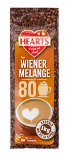 HEARTS Wiener Melange 1k g Beutel, 80 Tassen
