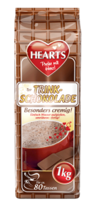 HEARTS, Heiße Schokolade, Hot Chocolate, Instant, cremig